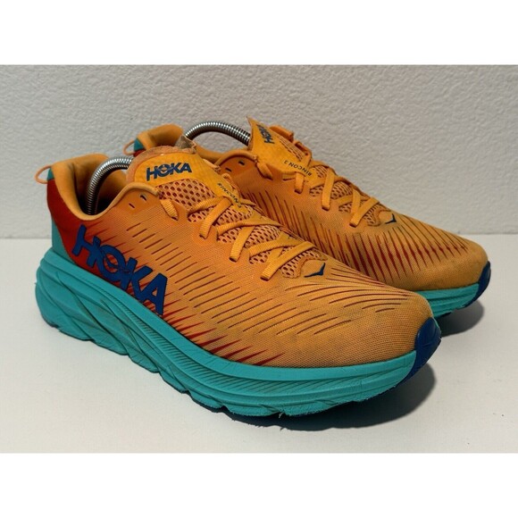 Hoka One Mens Rincon 3 Orange Running Shoes Sz 10.5 D Active Sneakers 1119395 main image 7